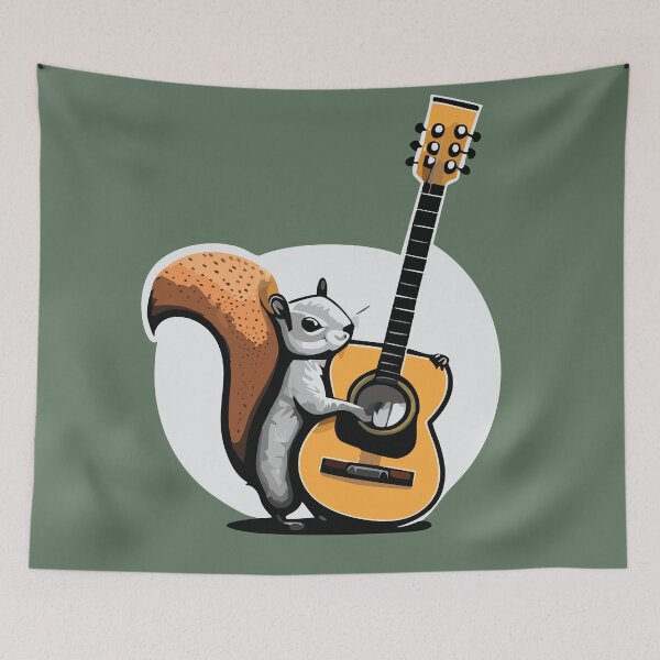 Item preview, Guitar Squirrel Realistic designed and sold by squirrelthings.