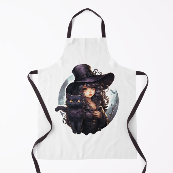 Item preview, Hallow Cat and Witch Anime Style designed and sold by TAGARTE.