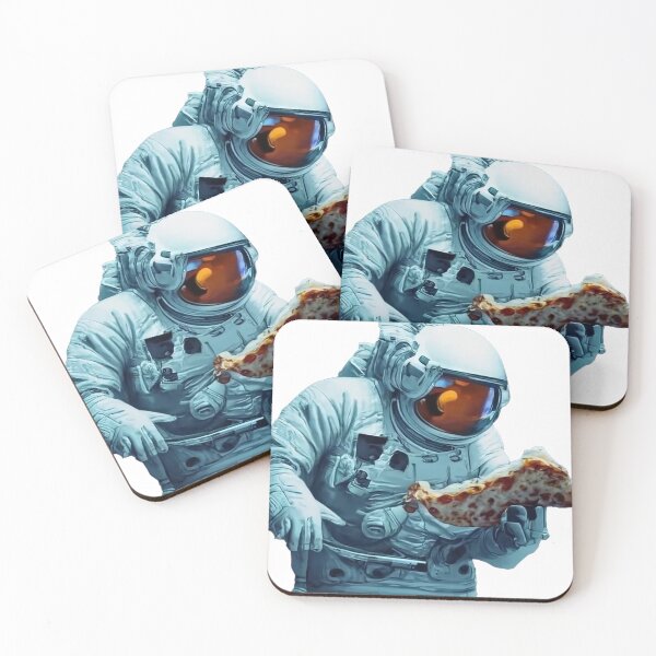 Item preview, Astronaut eating a pizza slice designed and sold by Thompika.
