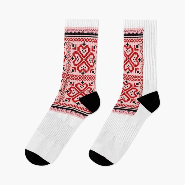 Item preview, Pixel art seamless ethnic pattern. Abstract, big red heart pixel art.  designed and sold by Butsabakorn.