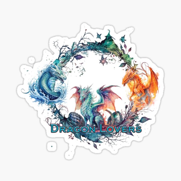 Dragon lovers Sticker