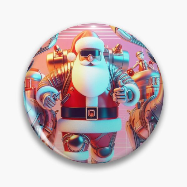 Item preview, futuristic santa claus designed and sold by KICIART.