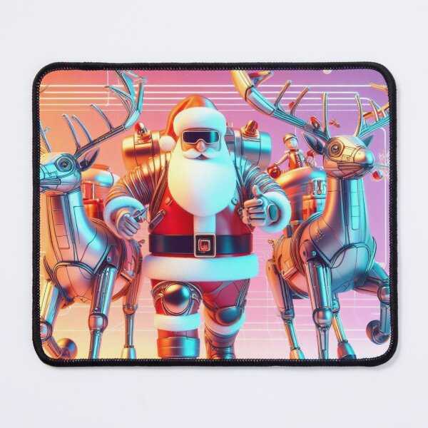 Item preview, futuristic santa claus designed and sold by KICIART.