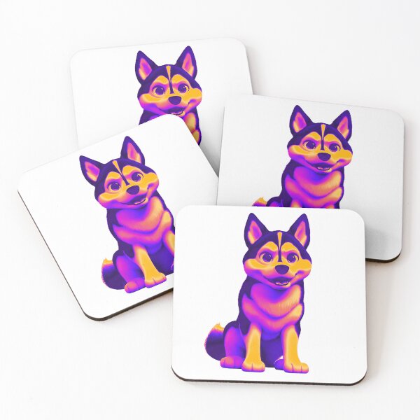 Item preview, Animated colorful husky  designed and sold by MacLis.