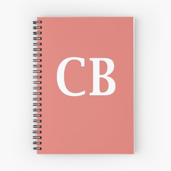 Item preview, CB Initials Monogram Elegant White Letters designed and sold by Jeallan Designs.