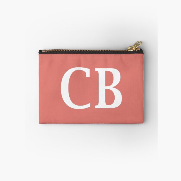 Item preview, CB Initials Monogram Elegant White Letters designed and sold by Jeallan Designs.