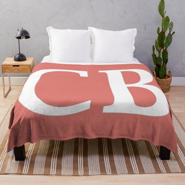 Item preview, CB Initials Monogram Elegant White Letters designed and sold by Jeallan Designs.