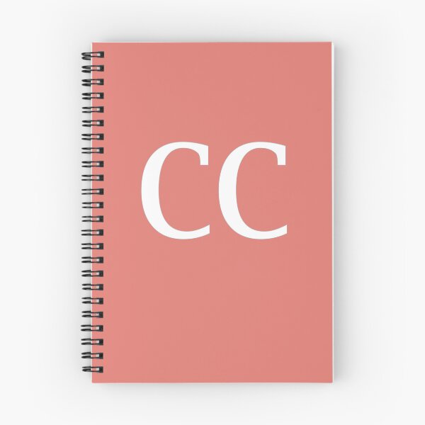 Item preview, CC Initials Monogram Elegant White Letters designed and sold by Jeallan Designs.