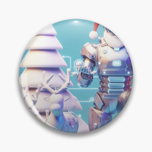 Item preview, futuristic santa claus designed and sold by KICIART.