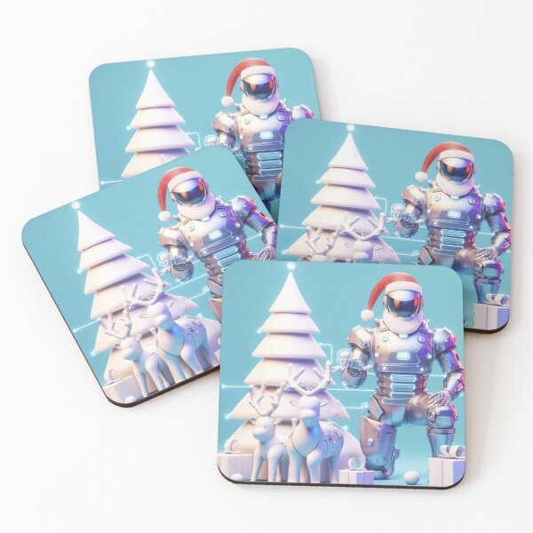 Item preview, futuristic santa claus designed and sold by KICIART.