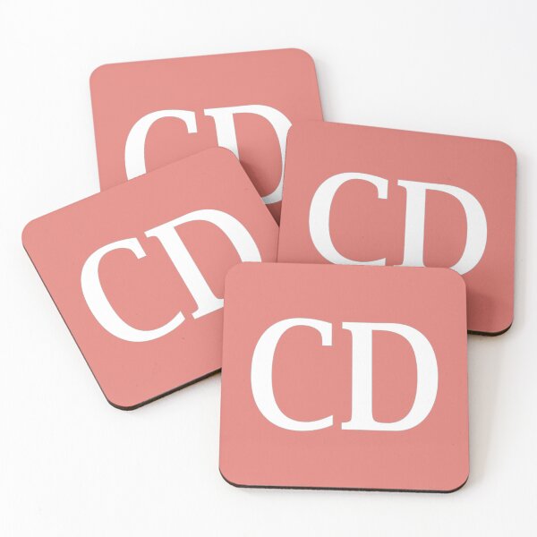 Item preview, CD Initials Monogram Elegant White Letters designed and sold by Jeallan Designs.