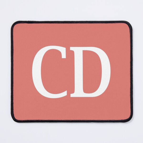 Item preview, CD Initials Monogram Elegant White Letters designed and sold by Jeallan Designs.