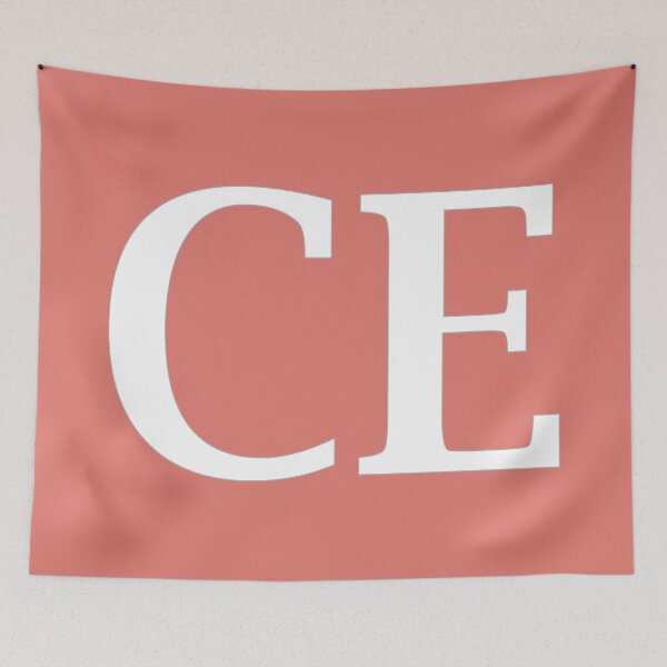 Item preview, CE Initials Monogram Elegant White Letters designed and sold by Jeallan Designs.