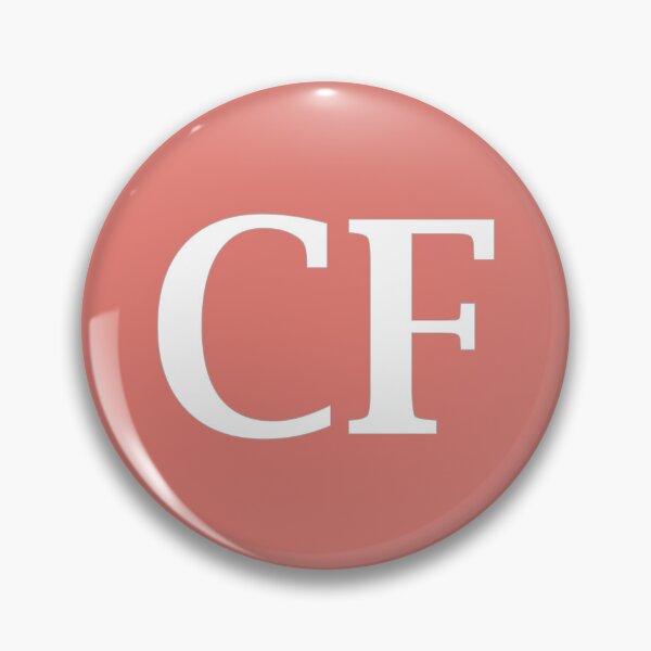 Item preview, CF Initials Monogram Elegant White Letters designed and sold by Jeallan Designs.