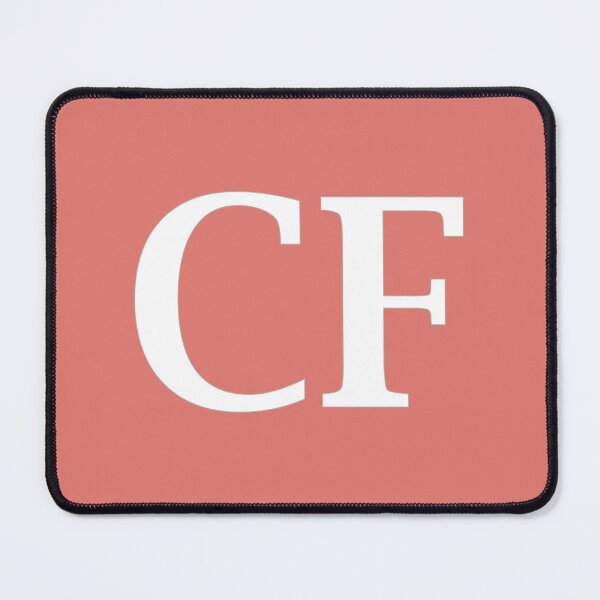 Item preview, CF Initials Monogram Elegant White Letters designed and sold by Jeallan Designs.