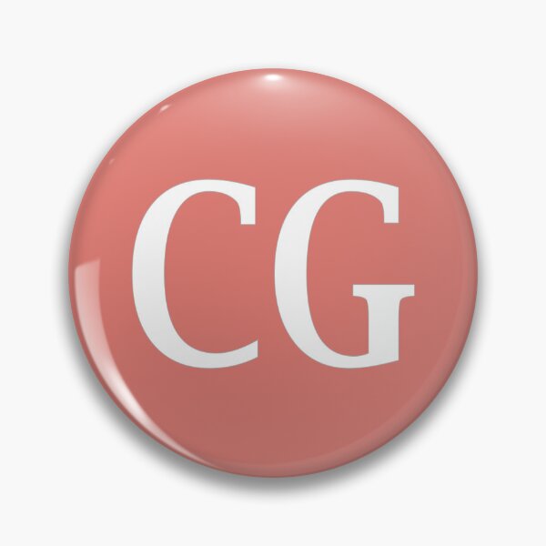 Item preview, CG Initials Monogram Elegant White Letters designed and sold by Jeallan Designs.