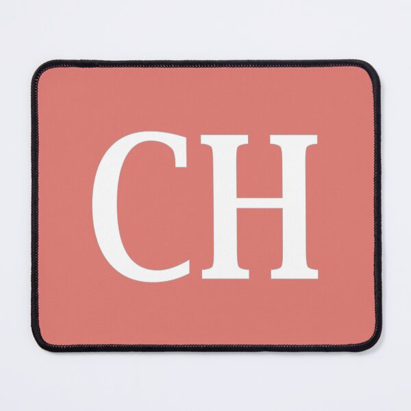 Item preview, CH Initials Monogram Elegant White Letters designed and sold by Jeallan Designs.