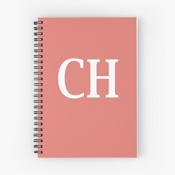 Item preview, CH Initials Monogram Elegant White Letters designed and sold by Jeallan Designs.