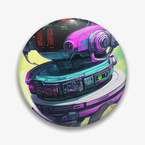 Item preview, Purple robot futuristic, scifi, robotics, cool, space, tech, cyber designed and sold by Cyber Kids.