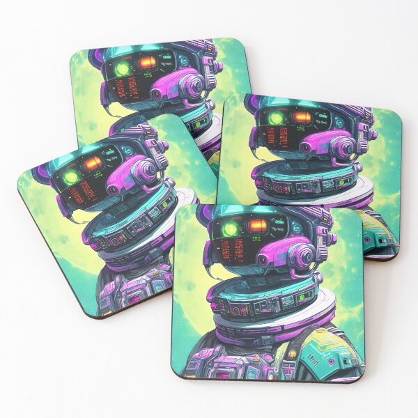 Item preview, Purple robot futuristic, scifi, robotics, cool, space, tech, cyber designed and sold by Cyber Kids.
