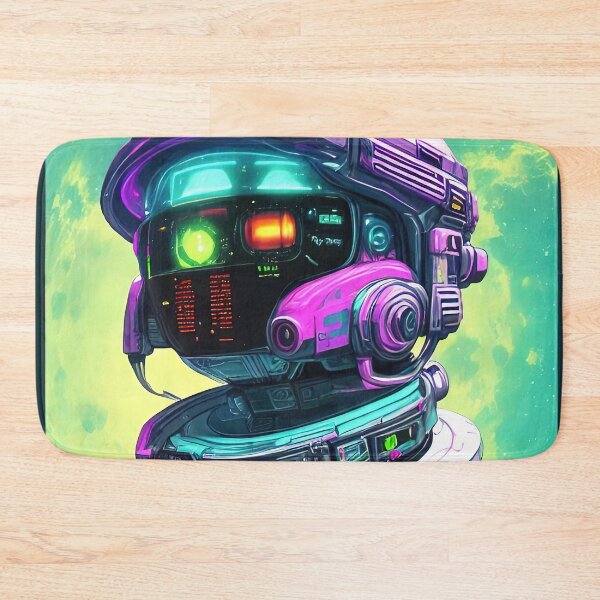 Item preview, Purple robot futuristic, scifi, robotics, cool, space, tech, cyber designed and sold by Cyber Kids.