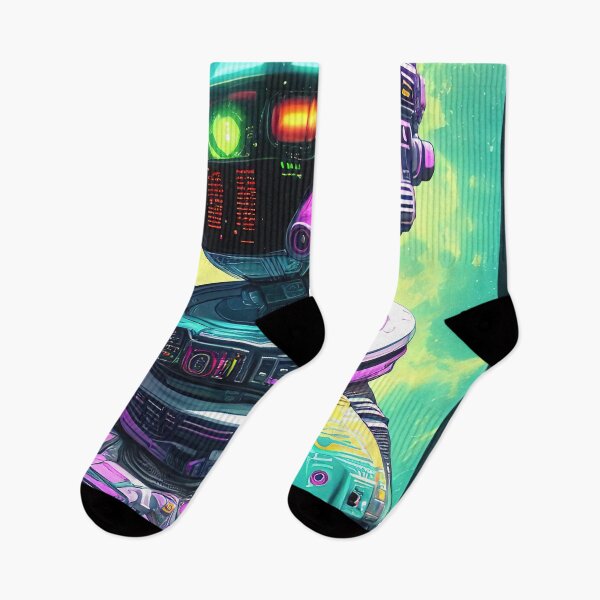 Item preview, Purple robot futuristic, scifi, robotics, cool, space, tech, cyber designed and sold by Cyber Kids.
