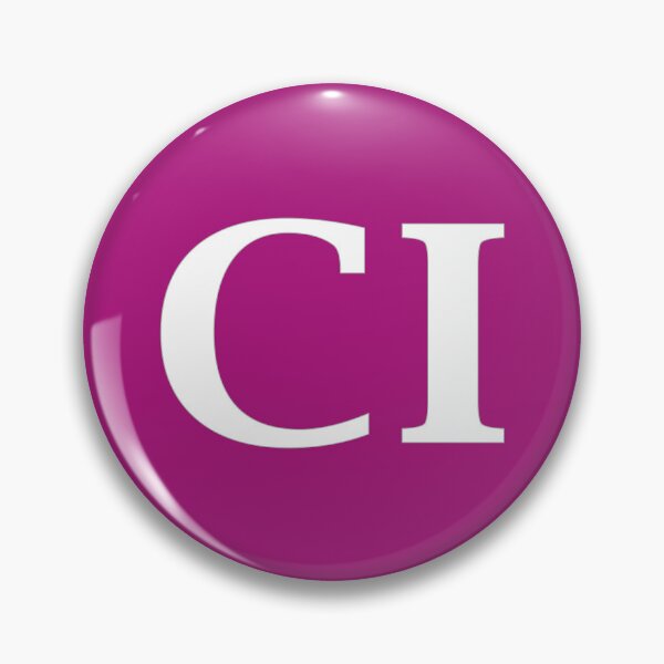 Item preview, CI Initials Monogram Elegant White Letters designed and sold by Jeallan Designs.