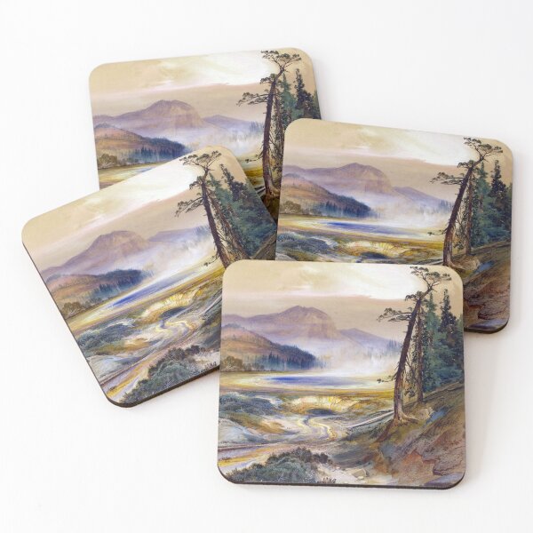 Item preview, Excelsior Geyser, Yellowstone Park, Thomas Moran 1873 designed and sold by RocketshipRetro.