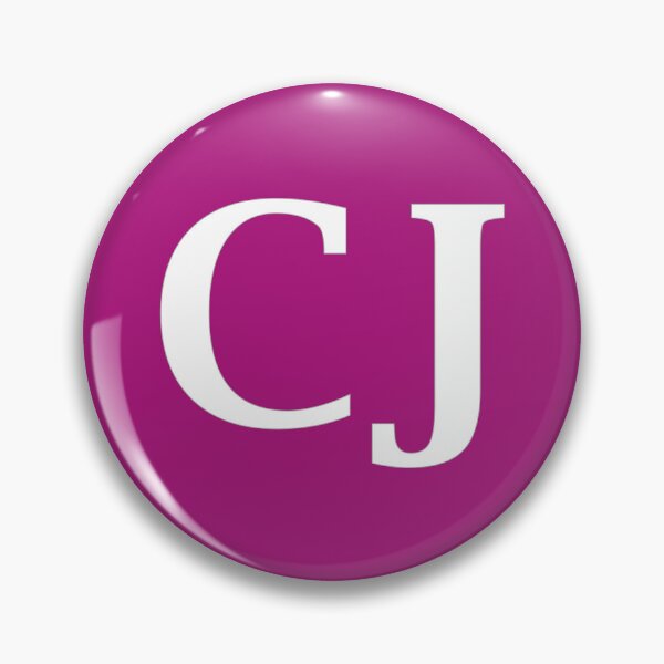 Item preview, CJ Initials Monogram Elegant White Letters designed and sold by Jeallan Designs.