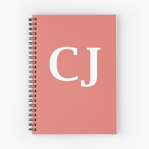 Item preview, CJ Initials Monogram Elegant White Letters designed and sold by Jeallan Designs.