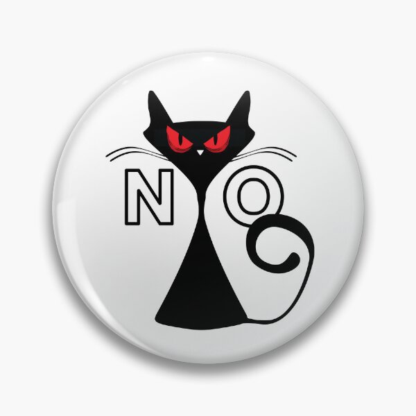 Item preview, Angry black cat say NO designed and sold by InverseArt.