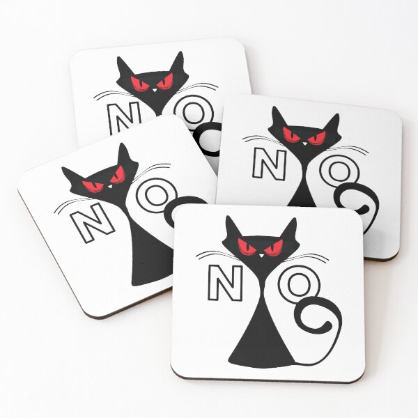 Item preview, Angry black cat say NO designed and sold by InverseArt.