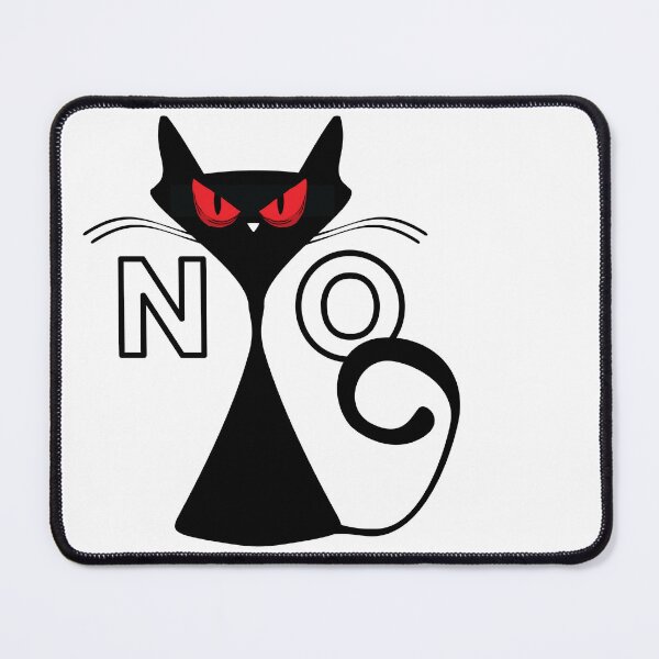 Item preview, Angry black cat say NO designed and sold by InverseArt.
