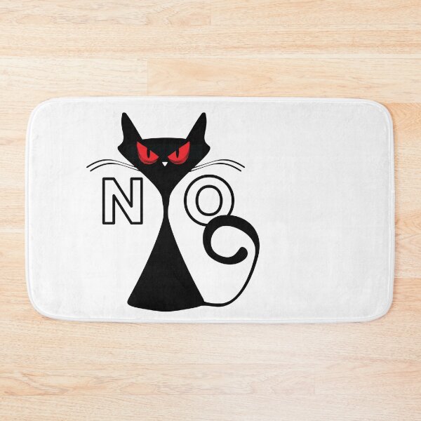 Item preview, Angry black cat say NO designed and sold by InverseArt.