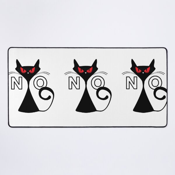 Item preview, Angry black cat say NO designed and sold by InverseArt.