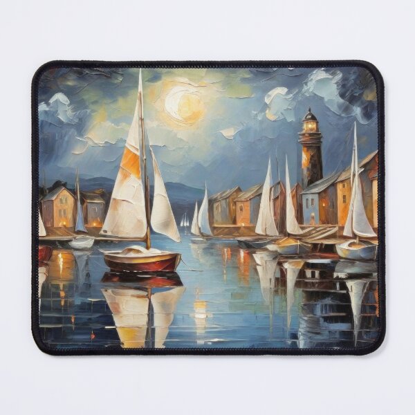 Item preview, Anchored Sailboats designed and sold by kultomatic.