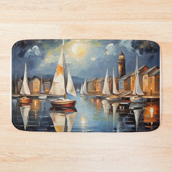 Item preview, Anchored Sailboats designed and sold by kultomatic.