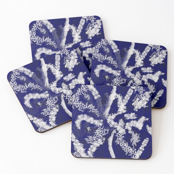 Item preview, Textured Streaks Medley on Navy Blue designed and sold by ara-designs.