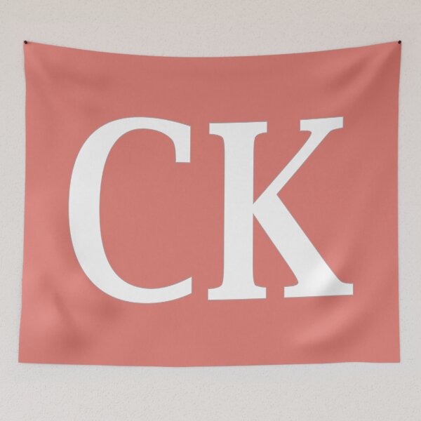 Item preview, CK Initials Monogram Elegant White Letters designed and sold by Jeallan Designs.