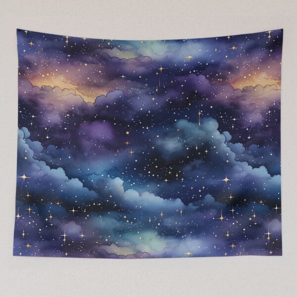 Item preview, Starry night watercolor pattern #7 designed and sold by NatureSight.