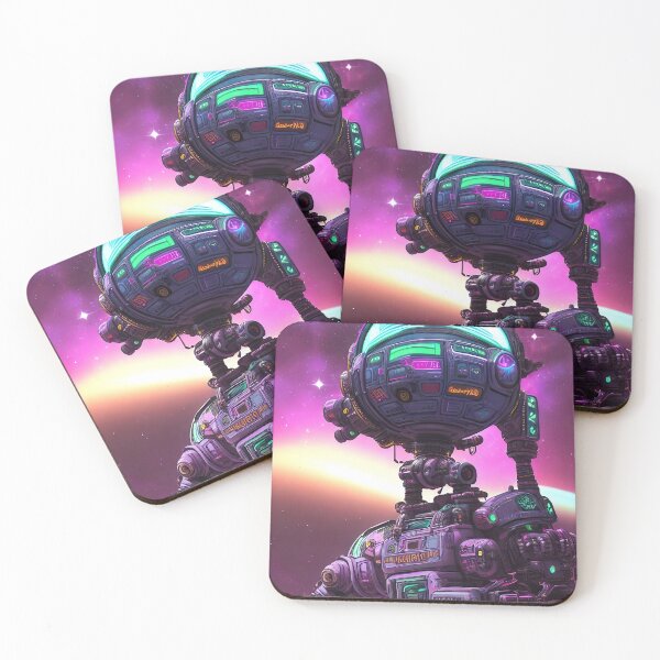 Item preview, Purple robot futuristic, scifi, robotics, cool, space, tech, cyber designed and sold by Cyber Kids.