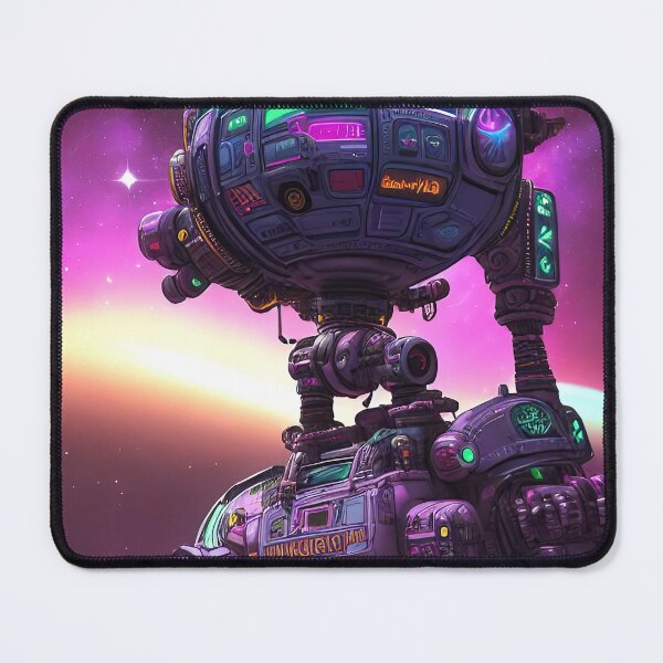 Item preview, Purple robot futuristic, scifi, robotics, cool, space, tech, cyber designed and sold by Cyber Kids.