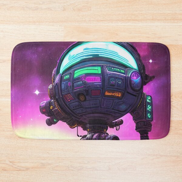 Item preview, Purple robot futuristic, scifi, robotics, cool, space, tech, cyber designed and sold by Cyber Kids.