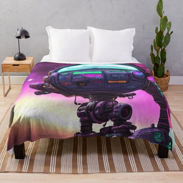 Item preview, Purple robot futuristic, scifi, robotics, cool, space, tech, cyber designed and sold by Cyber Kids.