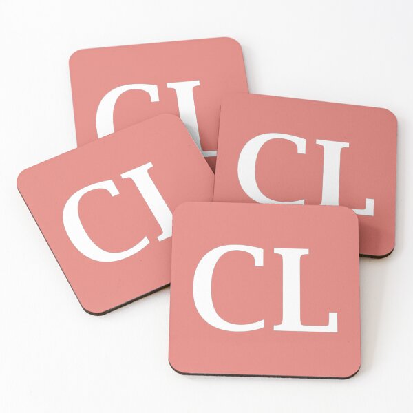 Item preview, CL Initials Monogram Elegant White Letters designed and sold by Jeallan Designs.