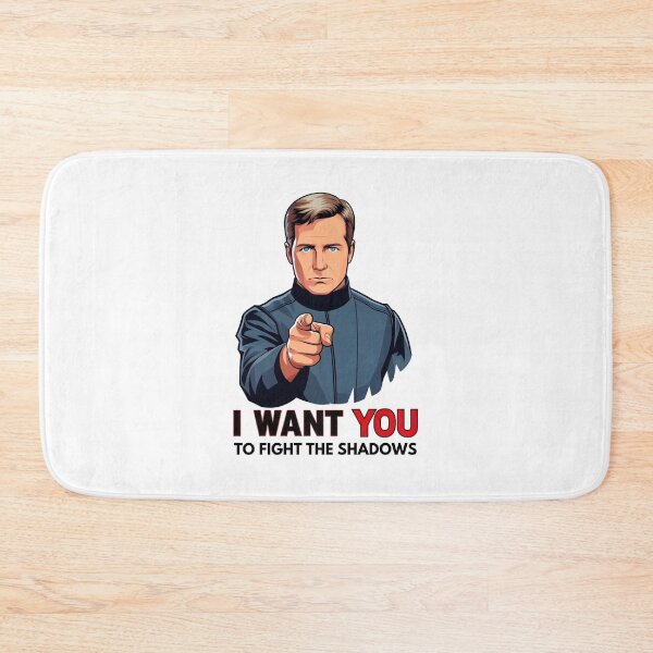 Item preview, I Want You to Fight the Shadows - Captain - Funny Sci-Fi designed and sold by Fenay Designs.
