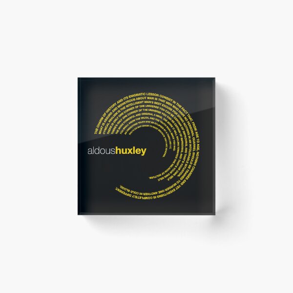 Item preview, Aldous Huxley famous quotes poster [gold] designed and sold by CMYKStudio.