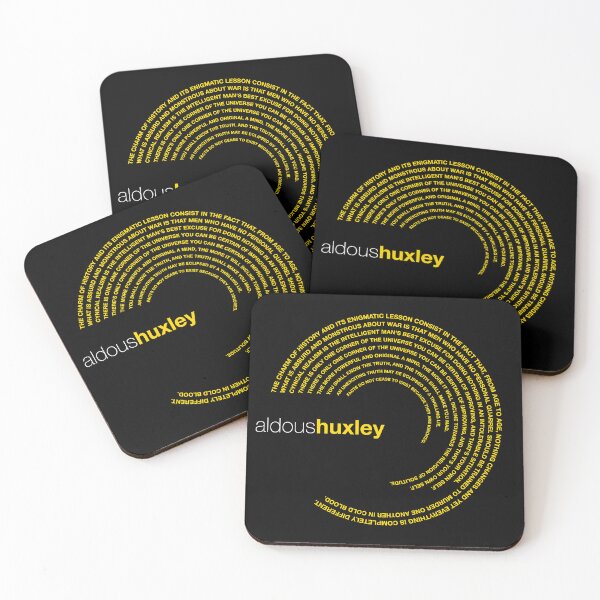 Item preview, Aldous Huxley famous quotes poster [gold] designed and sold by CMYKStudio.