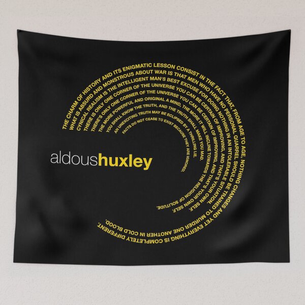 Item preview, Aldous Huxley famous quotes poster [gold] designed and sold by CMYKStudio.