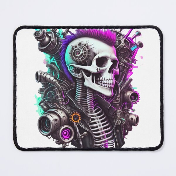 Item preview, Vintage Punk rock skull neon attitude designed and sold by risingphoenix6.